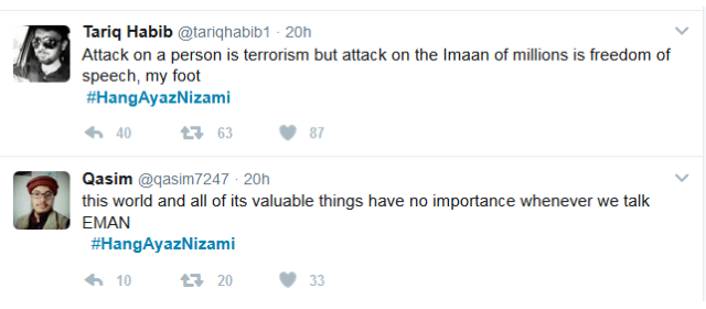 Twitter Attack on Ayaz Nizami