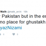 Twitter Attack on Ayaz Nizami