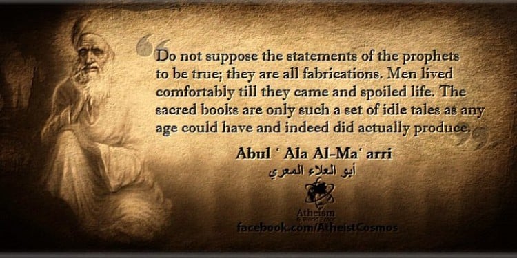 Al-Maʿarri - Arab skeptic